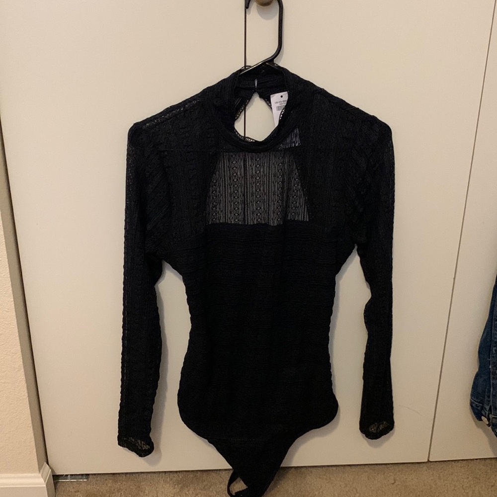 Abercrombie lace long sleeve bodysuit